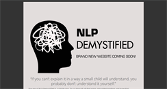 Desktop Screenshot of nlpdemystified.com
